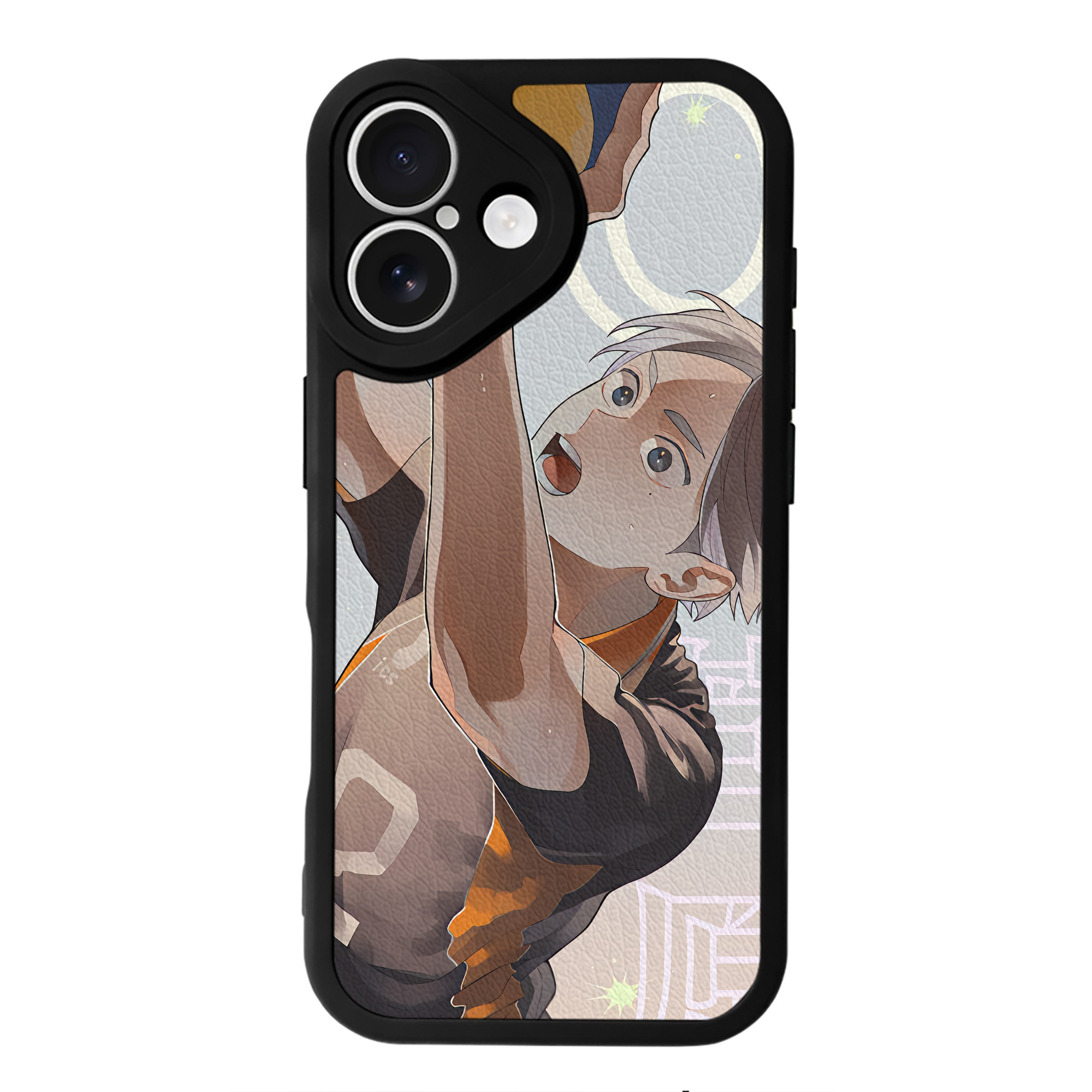 （画像用） ハイキュー!! Haikyu!! 【iPhone 16シリーズ対応】シリコンスマホケース（レザー調） 材質：シリコン